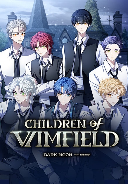 CHILDREN OF VAMFIELD by DARK MOON cover with all seven characters