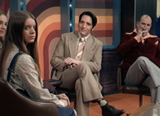 Horror Beat: LATE NIGHT WITH THE DEVIL chats up great scares An interview scene from Late night with the Devil. Actress Ingrid Torrelli looks into the camera while Laura Gordon, David Dastmalchian, and Ian Bliss sit in the background