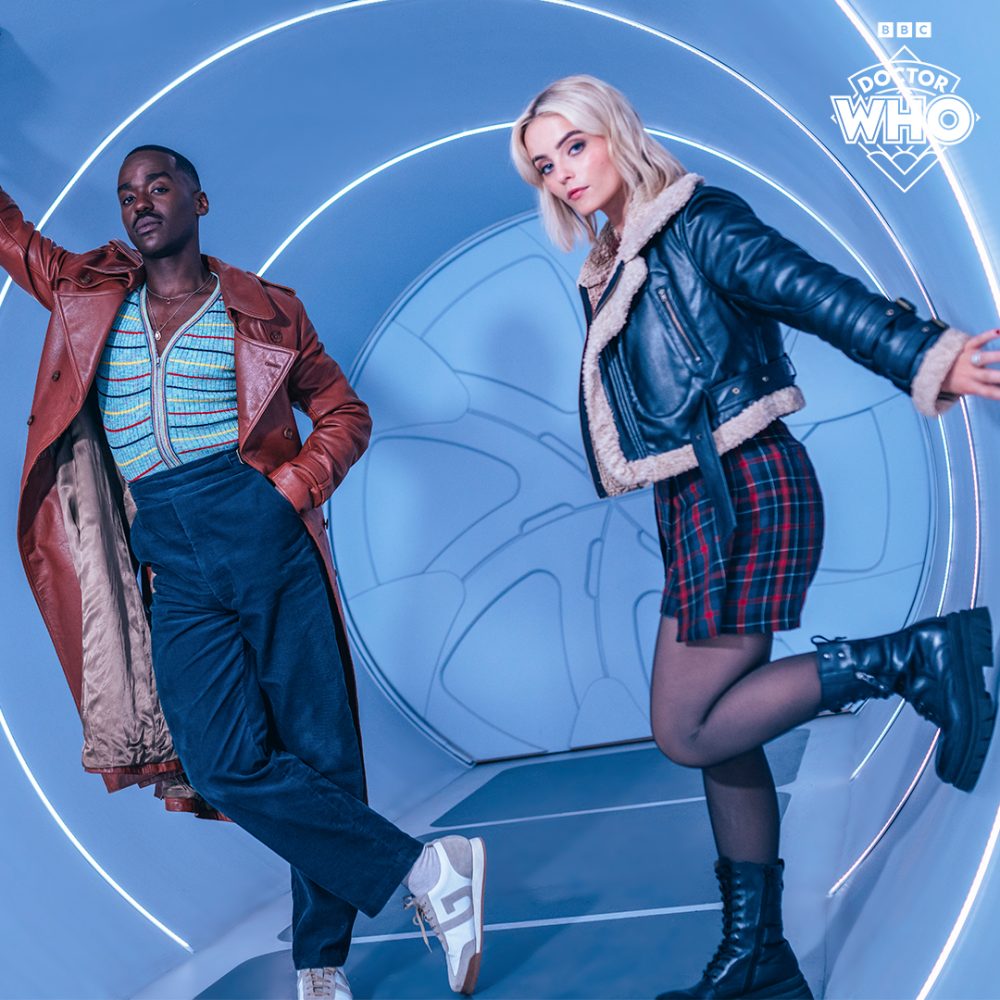 Doctor Who season 1 (2024) promo image featuring Ncuti Gatwa as the Doctor and Millie Gibson as Ruby Sunday, copyright BBC and Bad Wolf Productions