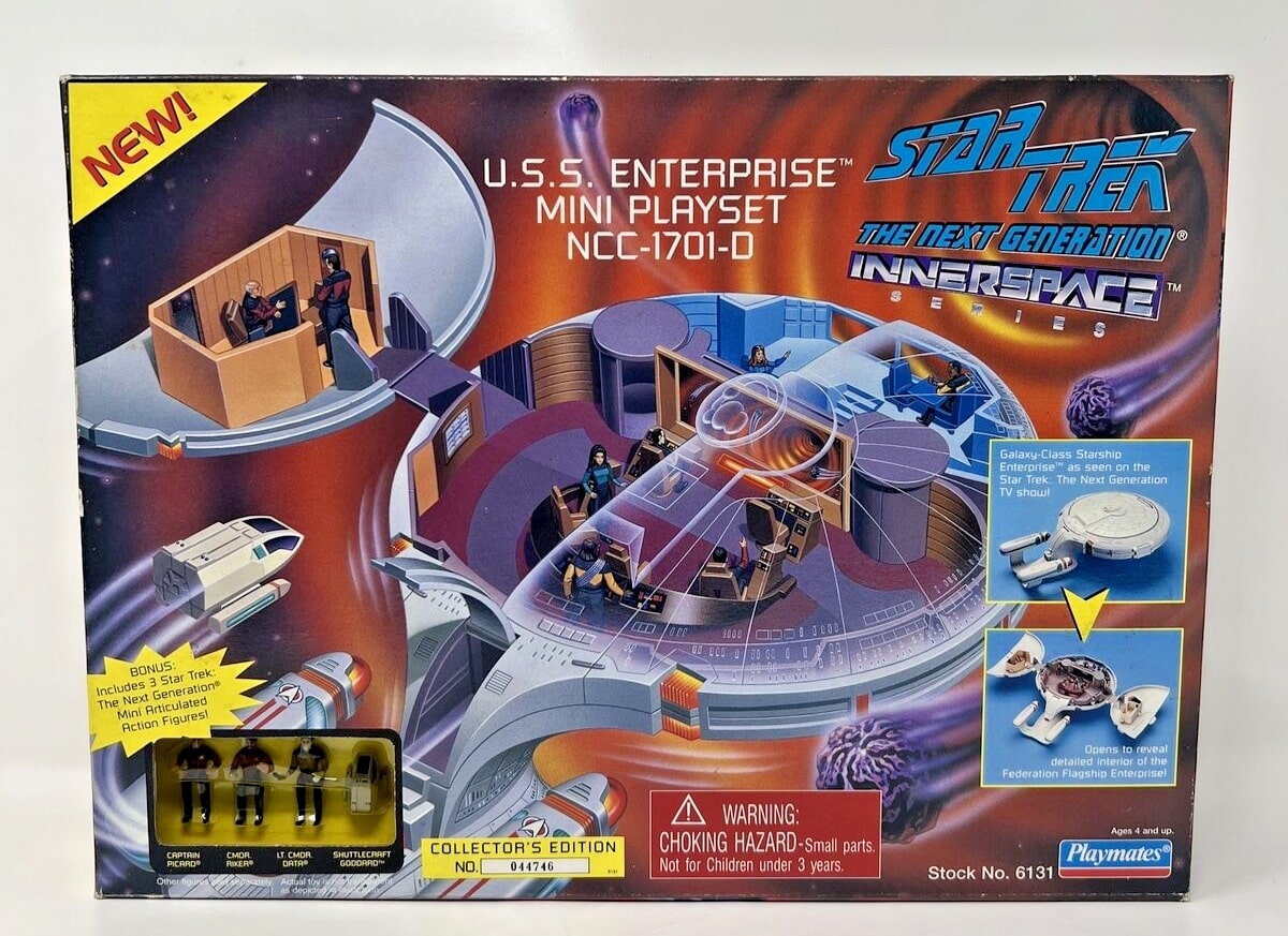 Star Trek: The Next Generation Innerspace Series USS Enterprise Mini-Playset NCC-1701-D.