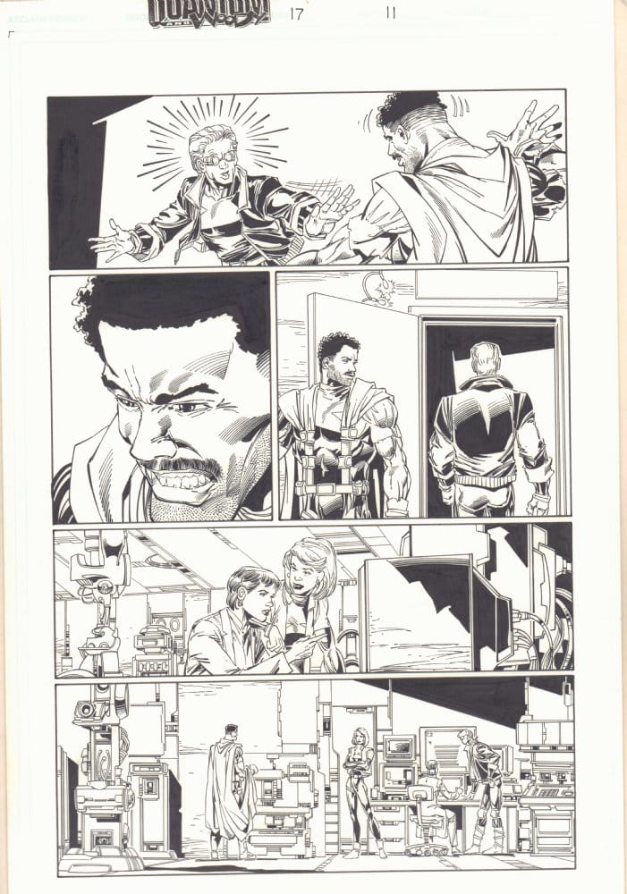 A page of Quantum & Woody by Mark Bright
