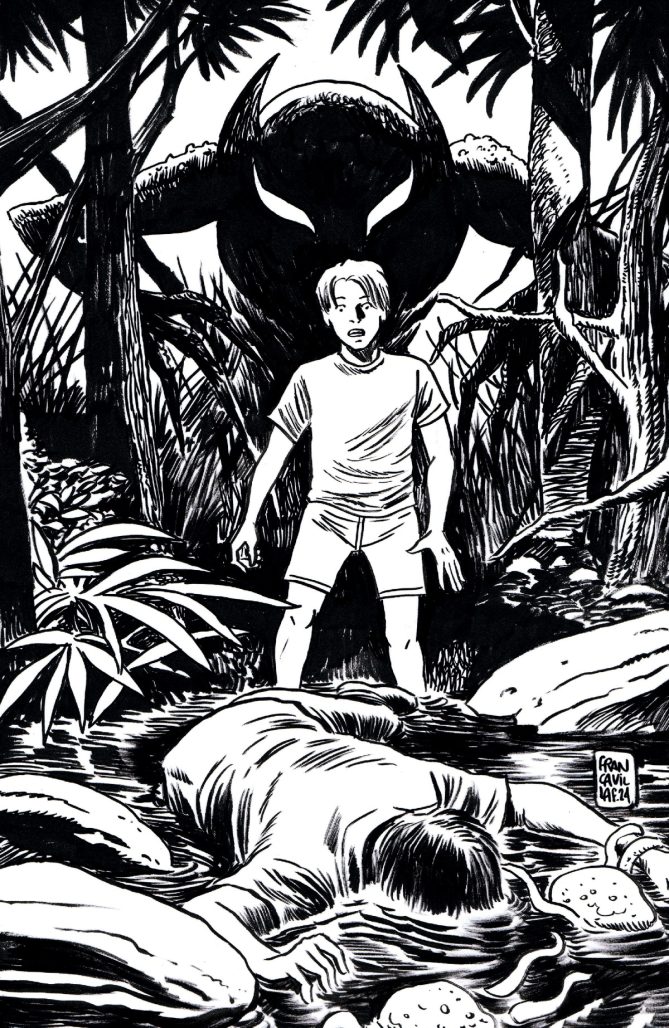 Toxic Summer #1 B&W cover by Francesco Francavilla