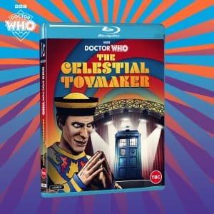Cover for The Celestial Toymaker animated recreation on Blu-ray.Copyright BBC Studios, 2024.