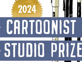 Announcing the winners of the 2024 CARTOONIST STUDIO PRIZE 2024 Cartoonist Studio Prize