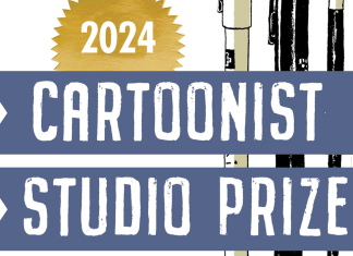 Announcing the winners of the 2024 CARTOONIST STUDIO PRIZE 2024 Cartoonist Studio Prize