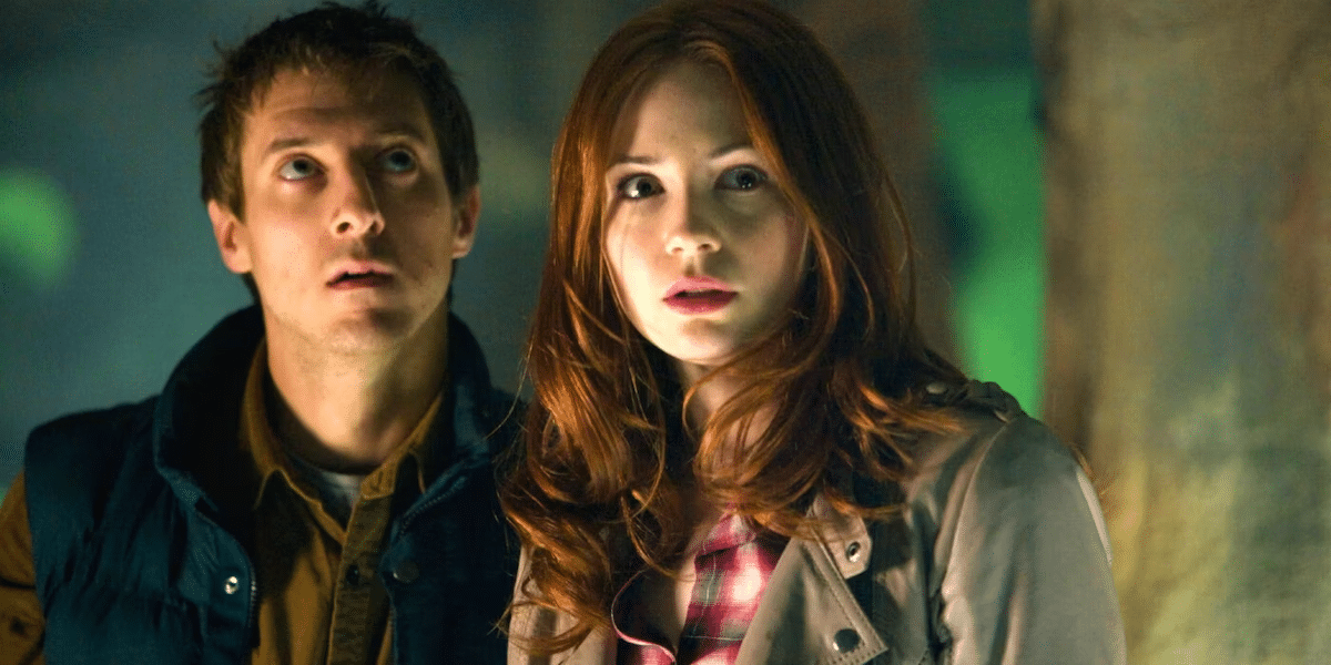 Arthur Darvill as Rory Williams and Karen Gillan as Amy Pond