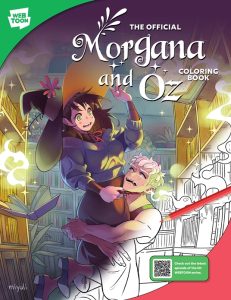 Morgana and Oz coloring book cover, by Miyuli from Walter Foster / Quarto
