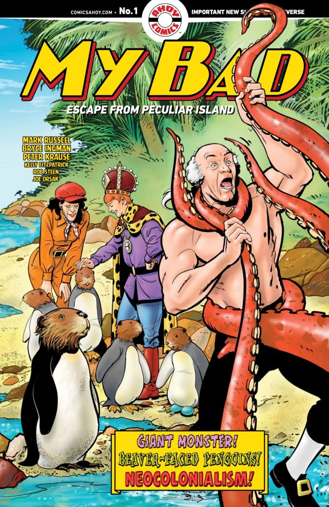 My Bad: Escape from Peculiar Island #1 cover A by Peter Krause
