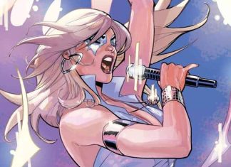 Details on the new DAZZLER X-Men comic series dazzler performing with microphone in right hand in dazzler #1
