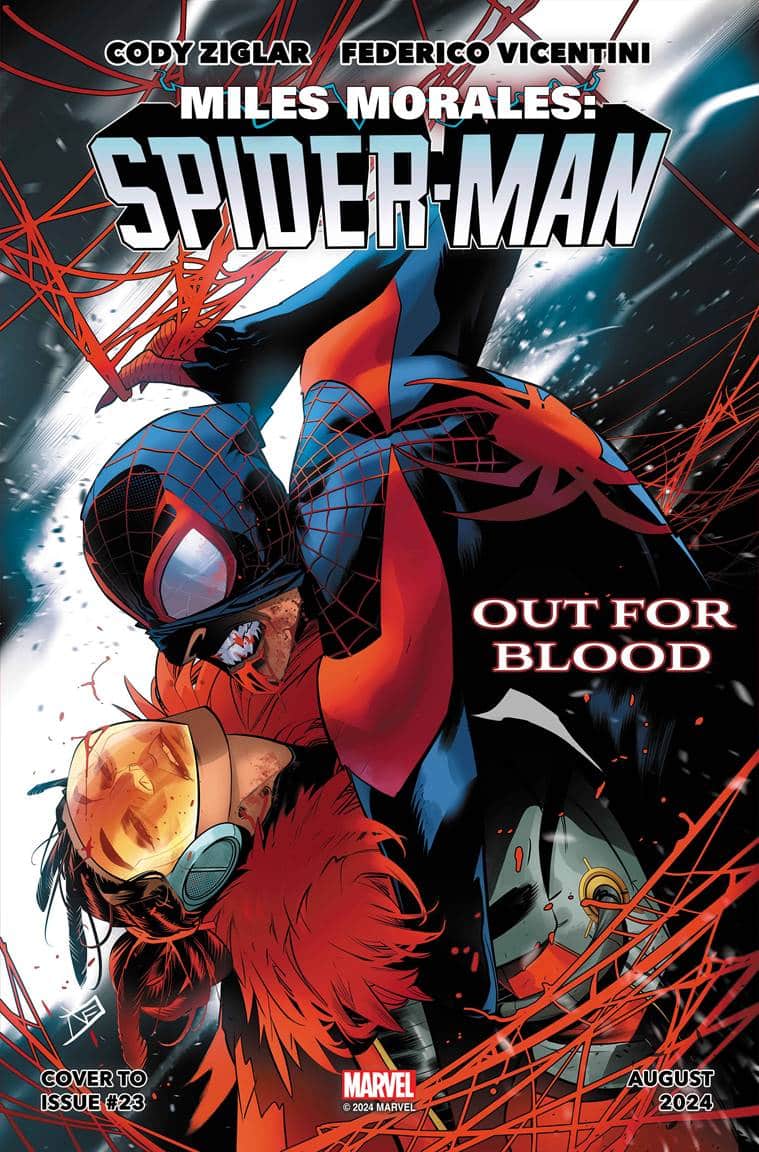 Miles drinks blood