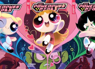 THE POWERPUFF GIRL’s upcoming comic connects to form a bigger more beautiful cover Bubbles, Blossom, and Buttercup