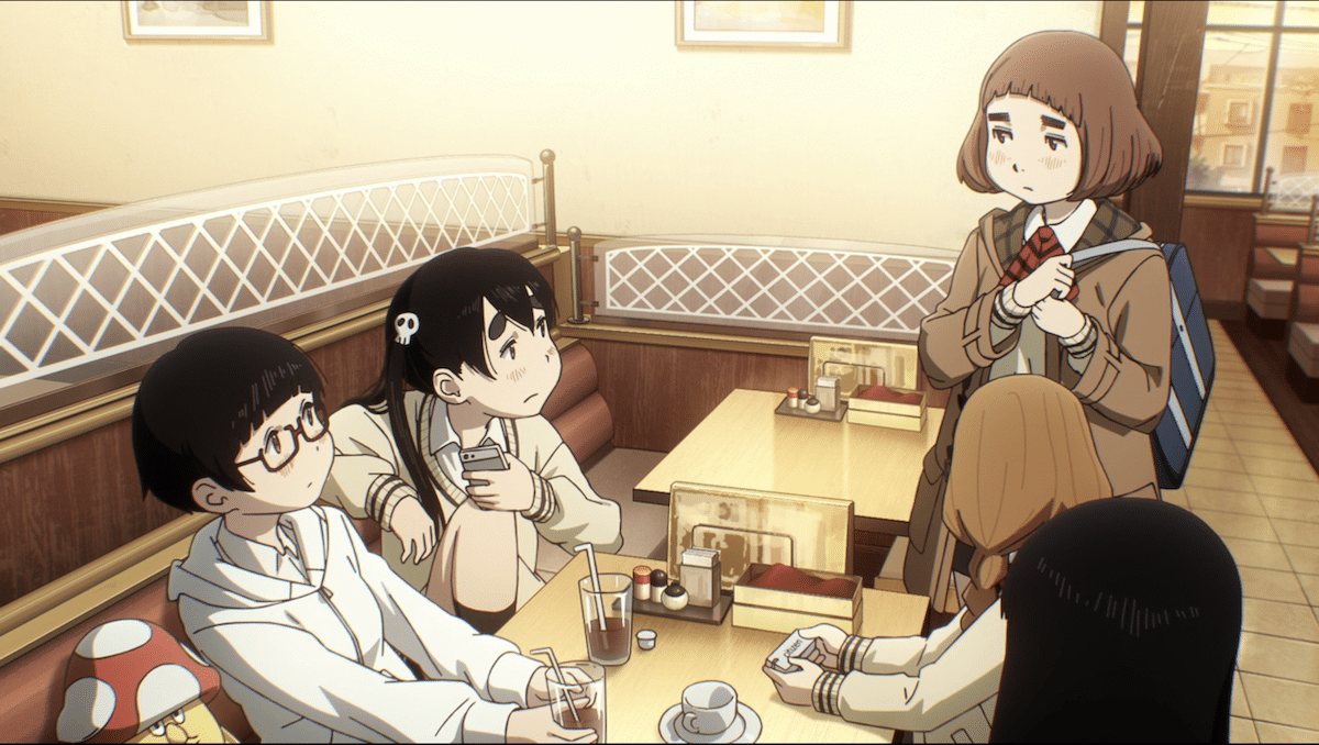 The girls at a cafe