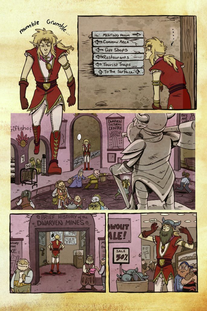 Halls of the Turnip King interior art