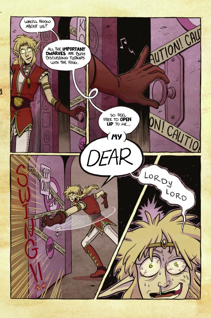 Halls of the Turnip King interior art