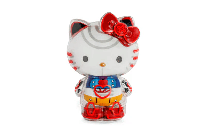 Kidrobot Hello Kitty 8-inch Plush Clear Shell Robot Figure - Nebula Edition