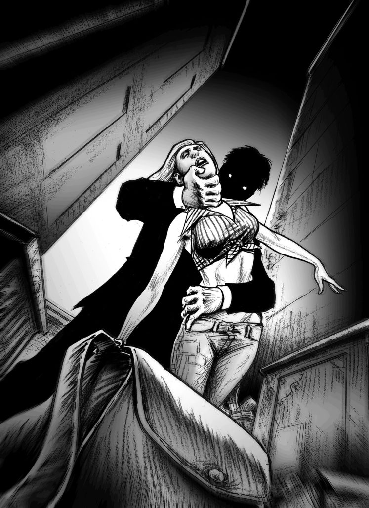 Kolchak: The Night Stalker spot illustration by Russ Braun