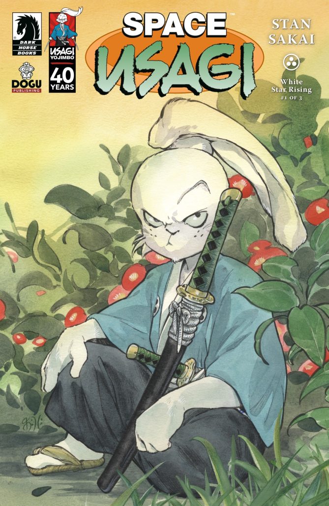 Space Usagi: White Star Rising #1 variant cover by Peach Momoko