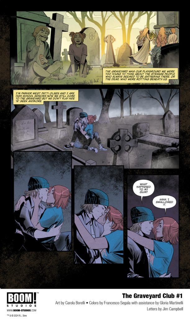 The Graveyard Club 1 interior art (BOOM! Studios)