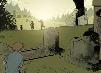 Exclusive Preview: R.L. Stine’s THE GRAVEYARD CLUB #1 is an instant classic The Graveyard Club interior art (cropped)