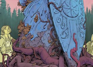 Oni Press teases dark fairy tale THE AUTUMN KINGDOM autumn country two girls and statue