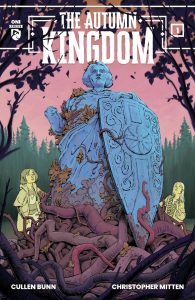 cover two girls and statue
