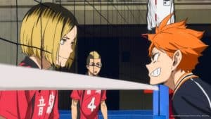 Hinata and Kenma at The Dumpster Battle