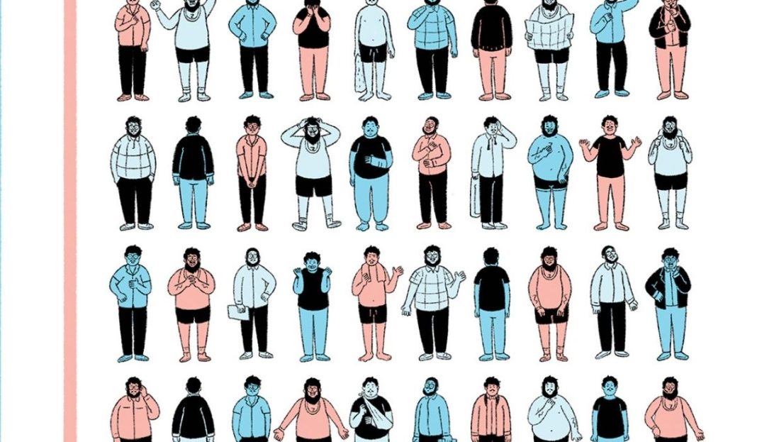 luke healy's self esteem and the end of the world cover where the main character is in many poses