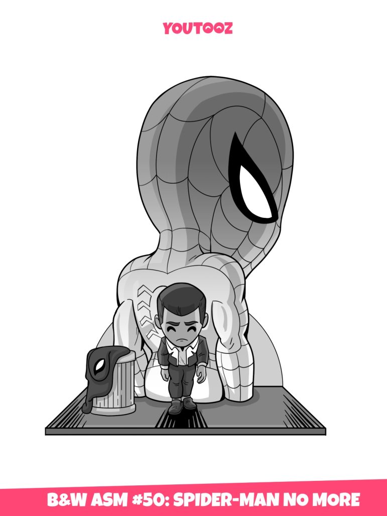 SAN DIEGO 2024 AMAZING SPIDER-MAN #50 B&W PX VINYL FIGURE