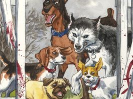 Exclusive: Dark Horse announces BEASTS OF BURDEN OMNIBUS EDITION Beasts of Burden Omnibus cover art (cropped)