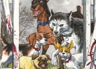 Exclusive: Dark Horse announces BEASTS OF BURDEN OMNIBUS EDITION Beasts of Burden Omnibus cover art (cropped)