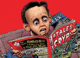 SDCC ‘24: Oni Press reveals its schedule plans for the convention A kid reading tales from the crypt in Epitaphs from the Abyss variant