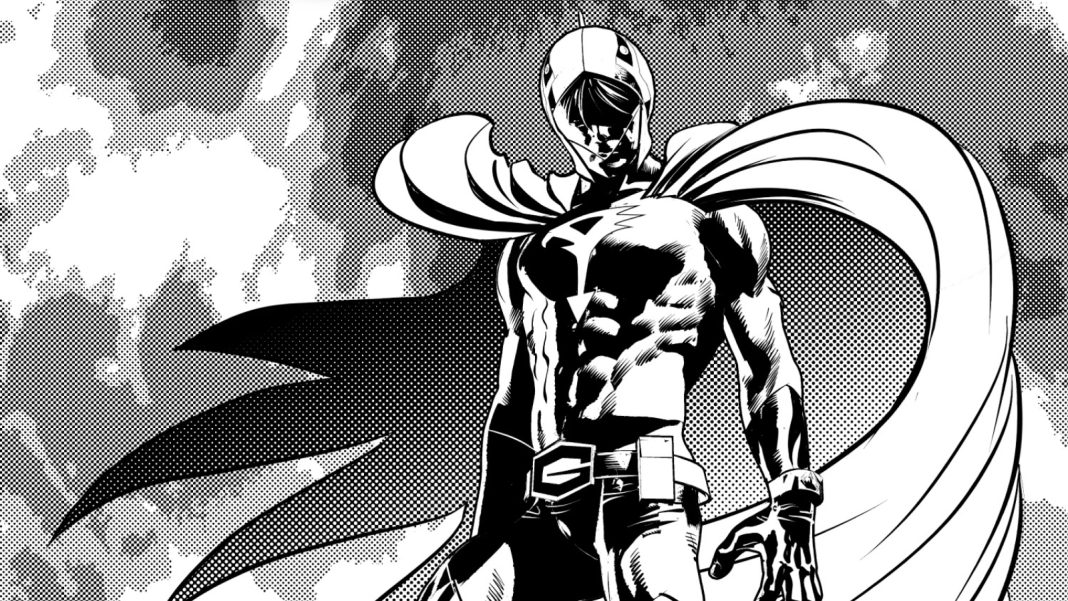 Gatchaman #1 SDCC 2024 exclusive b&w (cropped)
