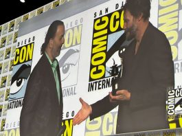 Keanu Reeves receives Inkpot Award in Hall H at San Diego Comic-Con 2024 photo by Robert Powers