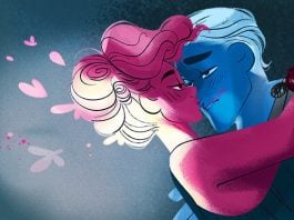 lore olympus hades kissing persephone