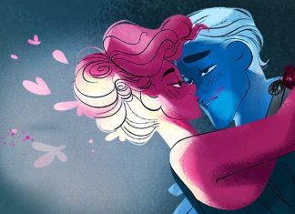 SDCC ’24: LORE OLYMPUS wins third consecutive Eisner for Best Webcomic lore olympus hades kissing persephone