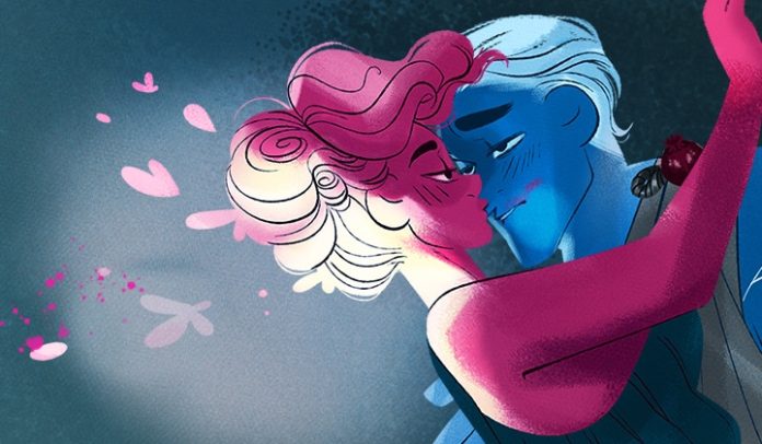 Lore Olympus lore olympus hades kissing persephone