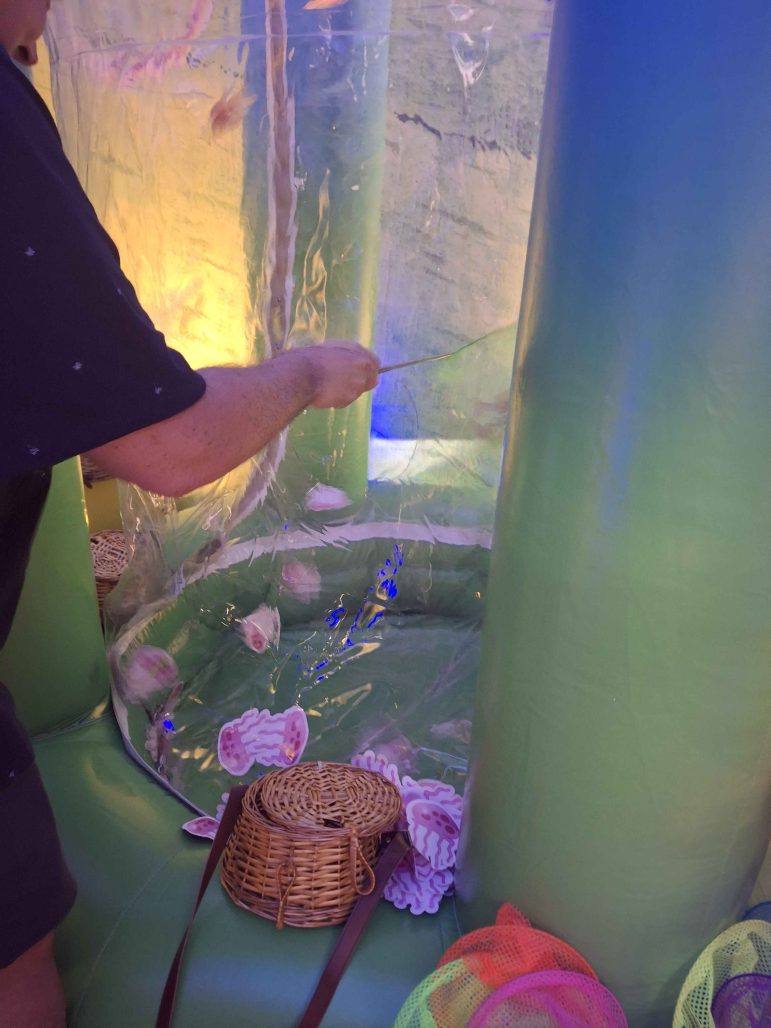 Paramount+'s The Lodge: Spongebob jellyfish catching