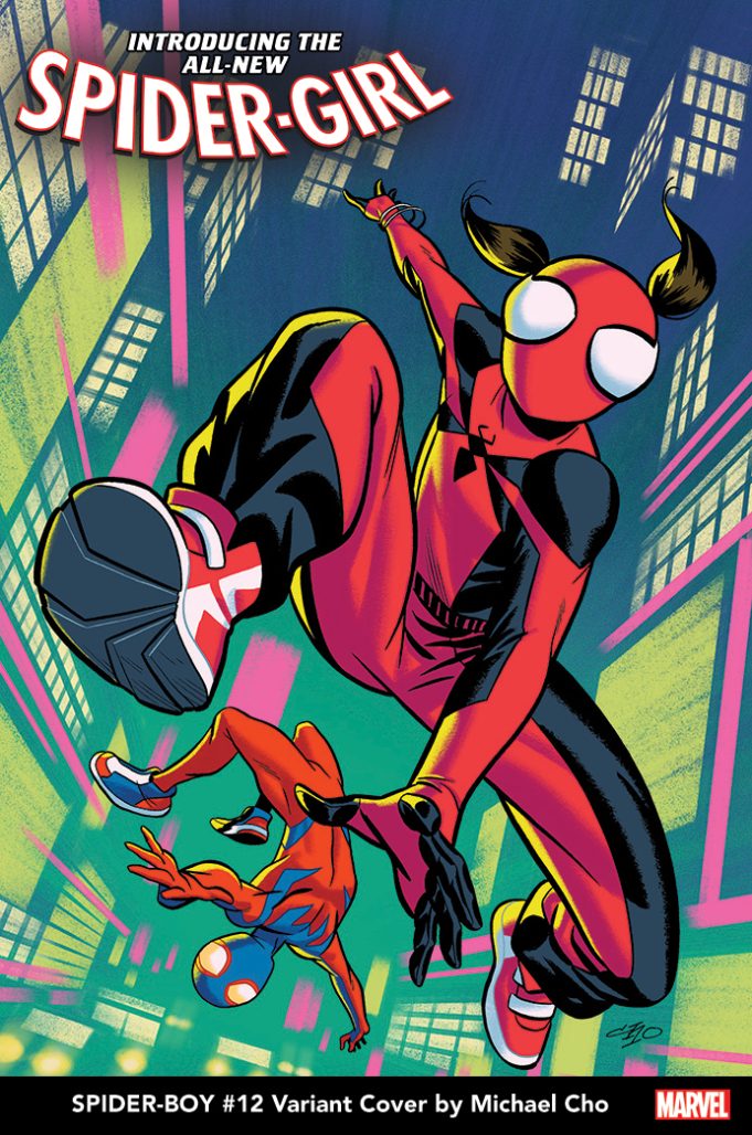 image of spider-girl and spider-boy by Michael Cho
