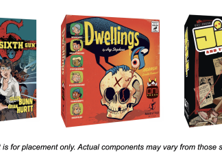 SDCC ‘24: Oni Press and Maestro Media adapt THE SIXTH GUN, DWELLINGS, and JILL AND THE KILLERS into board games