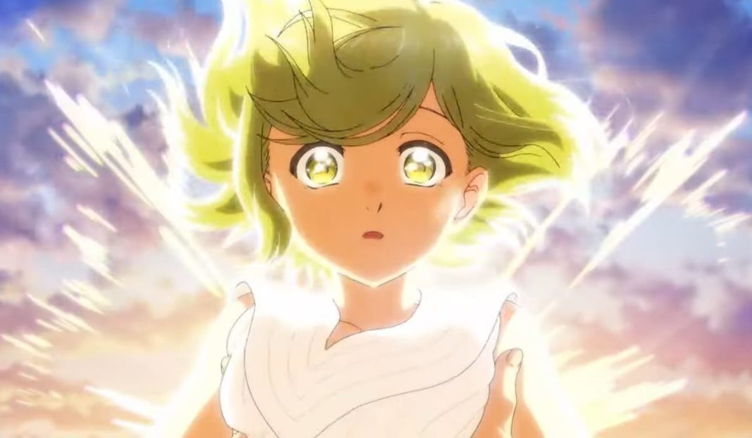 witch hat atelier light shines behind young blonde heroine