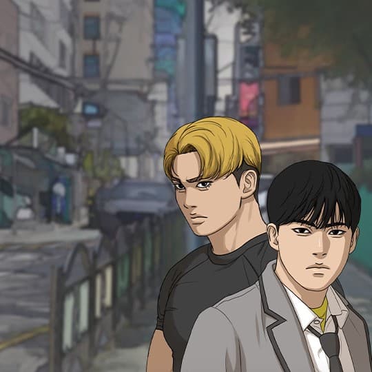 my life as a loser black-haired and blonde boys stare straight ahead