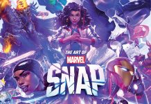 Marvel Snap is getting a hardcover book set for early next year from Dark Horse the art of marvel snap cover with america chavez