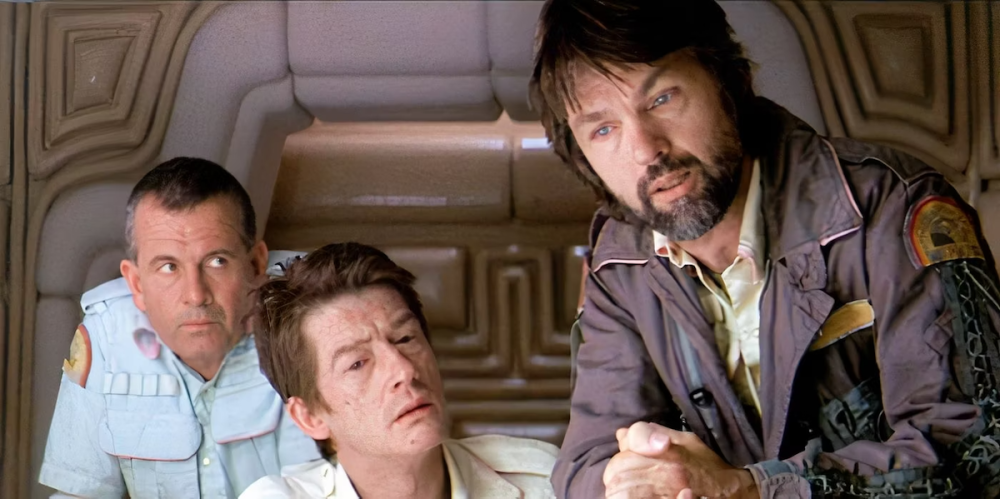 Ian Holm, John Hurt, and Tom Skerrit in Alien