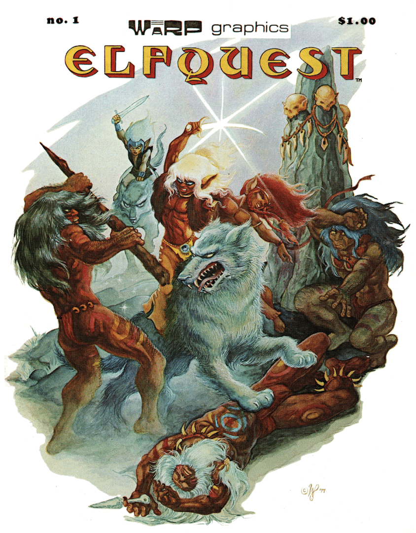 Cover to Elfquest #1 by Wendy Pini