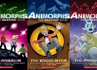 Interview: Chris Grine on the ANIMORPHS graphic novel adaptations Covers for Animorphs graphic novelizations for 1, 3 and 6
