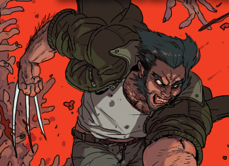 Marvel Unlimited’s new SAVAGE WOLVERINE out today Savage Wolverine sees Logan cutting through a monster with many fingers across the red backdrop
