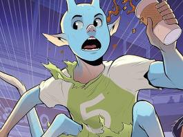 Interview: K.A. Applegate and Michael Grant on the ANIMORPHS graphic novel adaptations Ax after eating too many M&Ms in the mall food court.