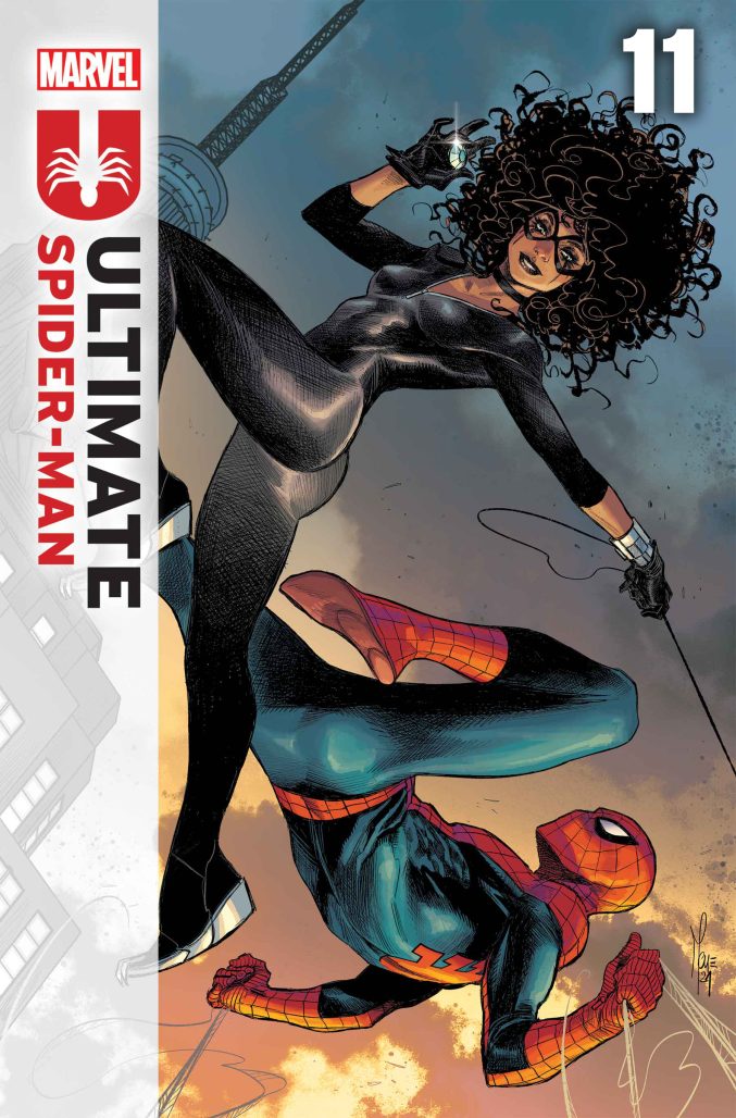 Ultimate Black Cat swings high against Spider-Man