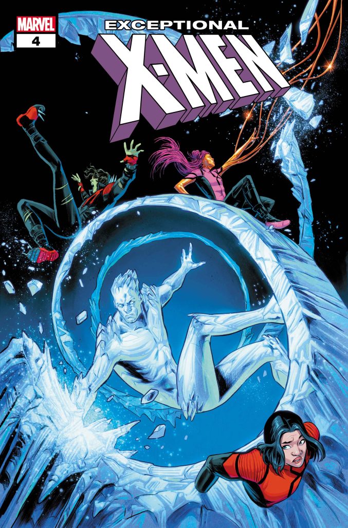 exceptional x-men #4 with iceman on cover