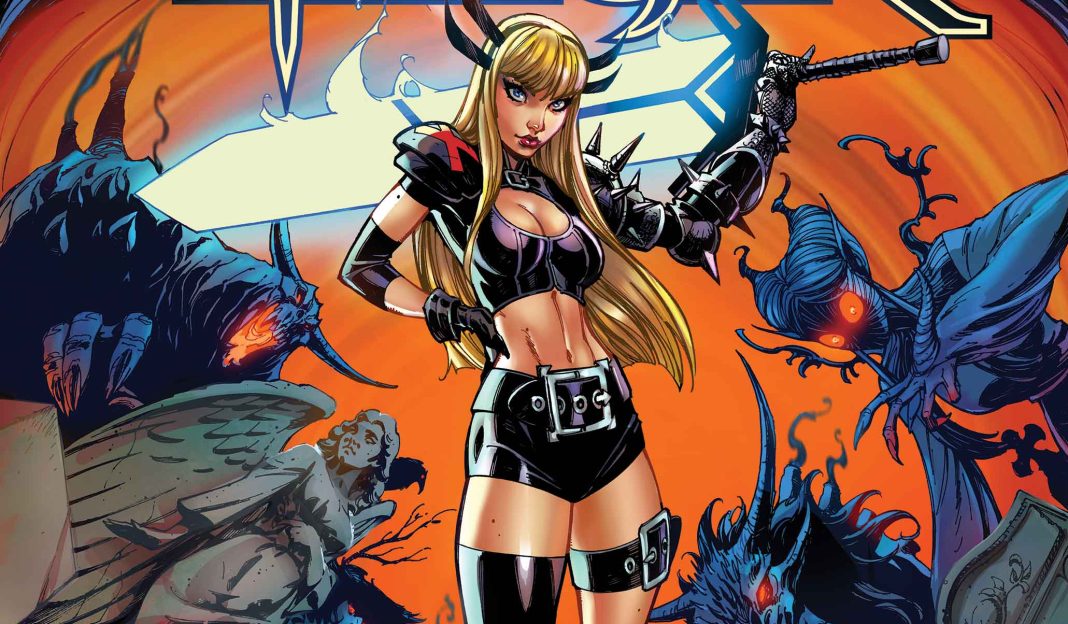Magik cover seeing her wield a sword with art by J. Scott Campbell